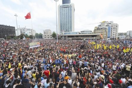 جانب من مظاهرات تركيا